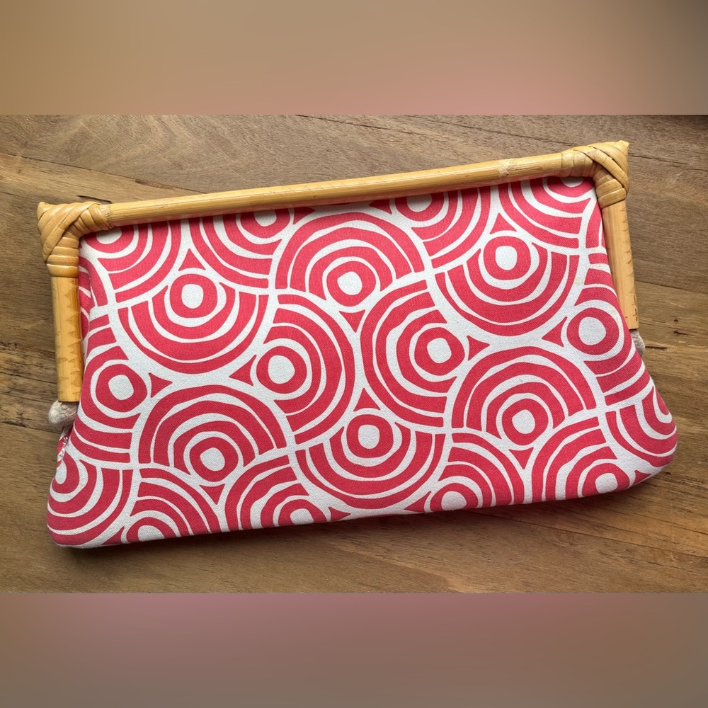 Donna Dixon Cynthia Clutch Brite Pink NWOT